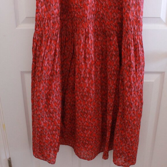 Joie Bondi Tiered Maxi Dress Sleeveless Cotton In Tea Rose - Picture 6 of 12